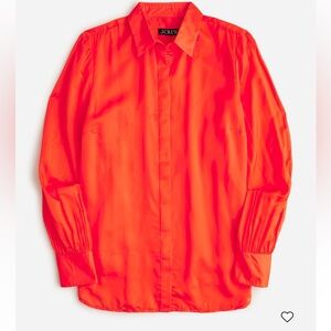 J. Crew Bright Orange Collared Shirt